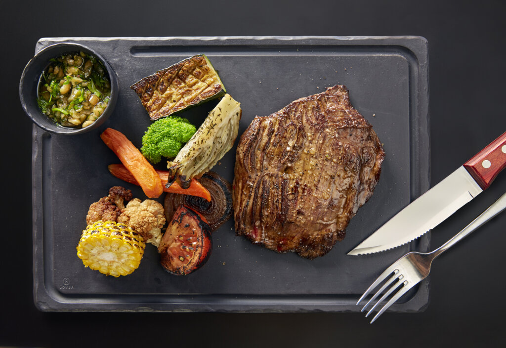 plat de viande au Beef Steakhouse